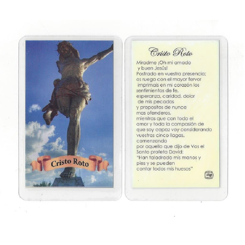 Mi Cristo Roto – Tarjeta de Oración tamaño Cartera | eBay
