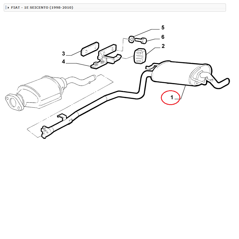 Endschalldämpfer Fiat Seicento 900 IMASAF Für 46521908 | eBay