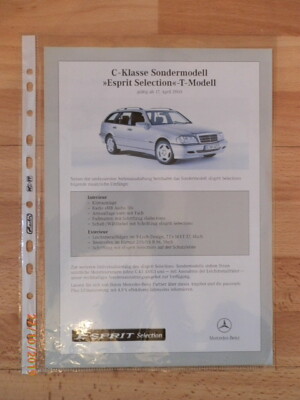 Sonderprospekt C-Klasse Esprit Selection T-ModellRar!!!