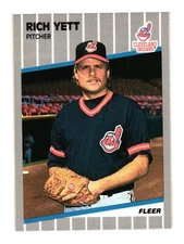 1989 Fleer #417 Rich Yett Cleveland Indians