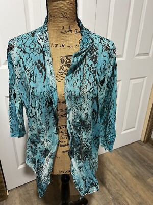 Alberto Makali Open Front Sweater Size L