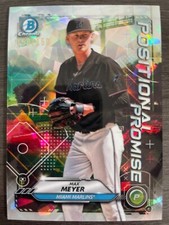 2021 Bowman Chrome Max Meyer Positional Promise Atomic Refractor serial /150