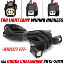 FOR 2015-2019 DODGE CHALLENGER FOG LIGHT LAMP WIRING HARNESS KIT 68259673AB / AA