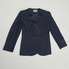 Women's Ronald Joyce Occasion Wear Blazer Jacket Navy Jacket Smart Lined Uk 12
