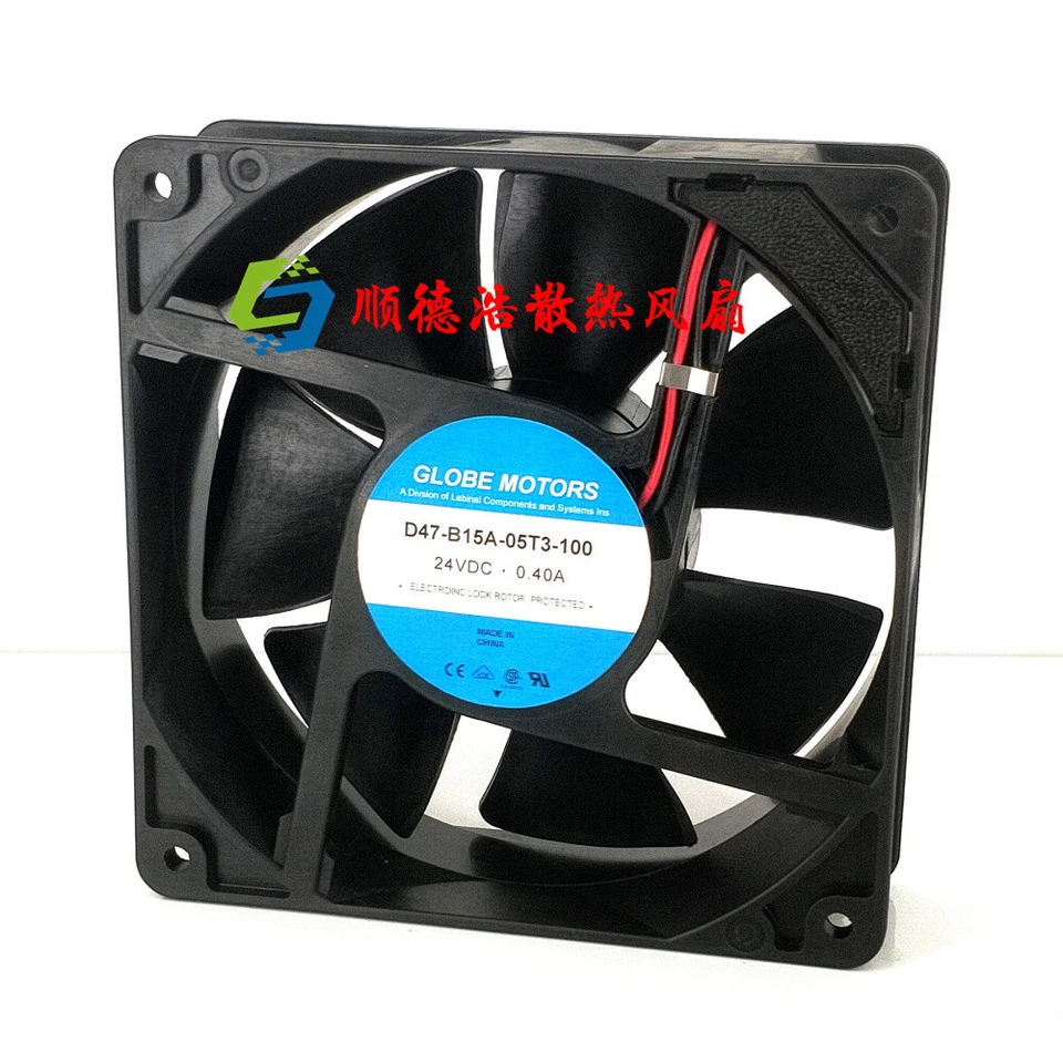 Ventilador Globe Motors D47-B15A-05T3-100 24V 0.40A 12038 1 pieza Foto 3 de 4