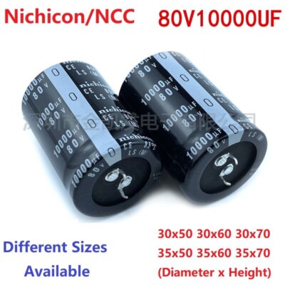 2Pcs Japan Nichicon/NCC 10000uF 80V 80V10000uF Snap-in PSU