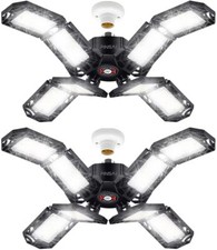 2 Pack LED Garage LightSuper Bright Screw in E26/E27 Ceiling Shop Work Lamp 2...
