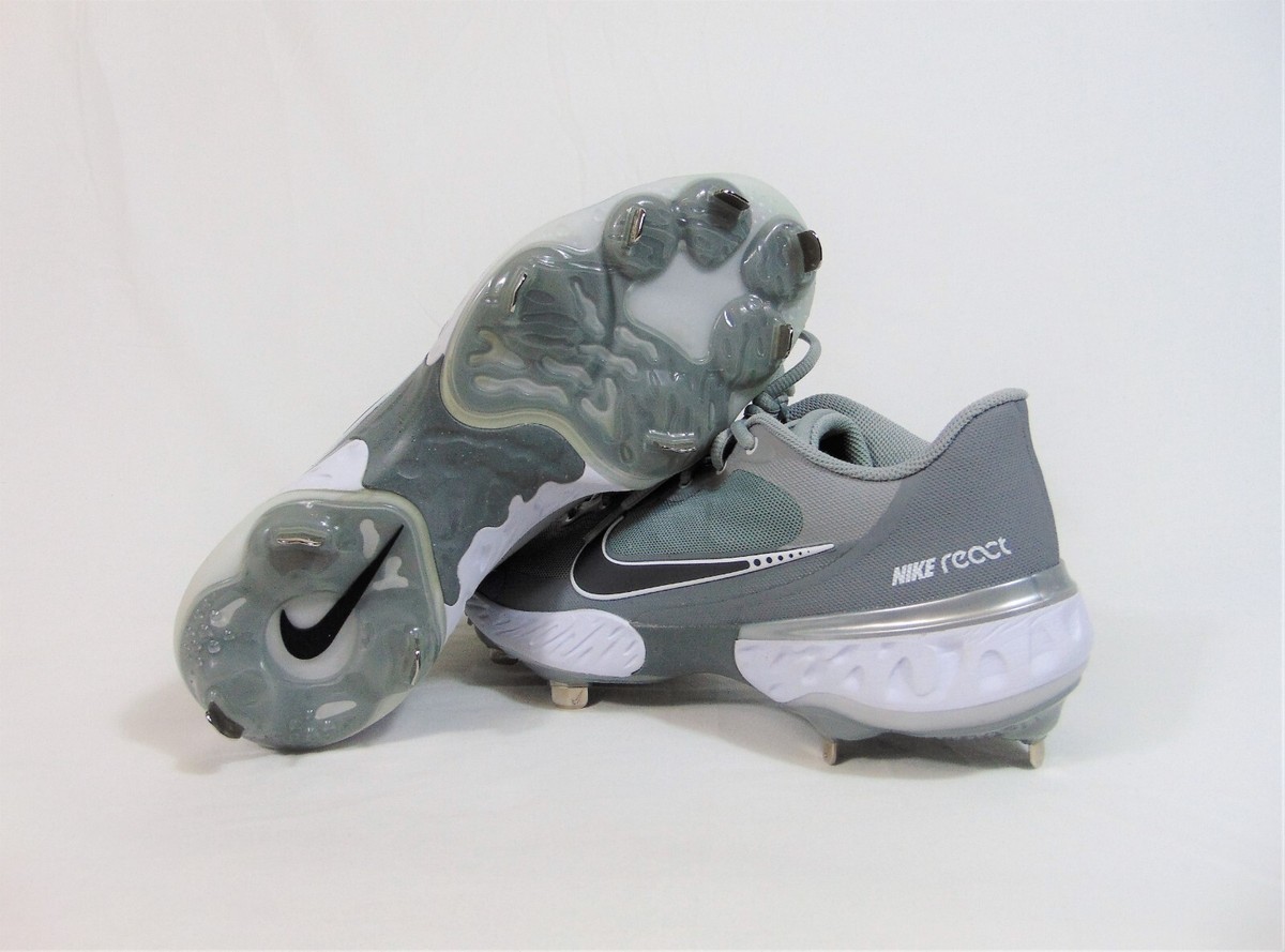 Nike Alpha Huarache Elite 3 Low Grey Baseball Cleats Sz 9 