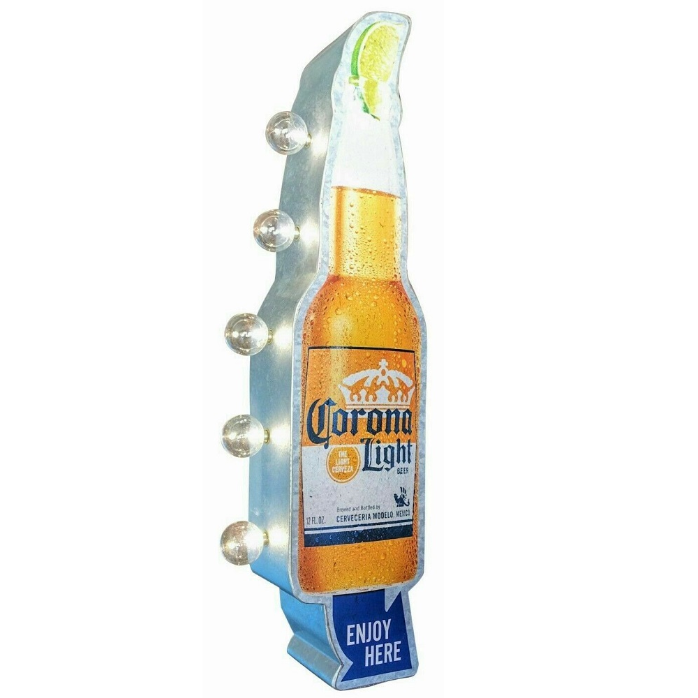 Corona Light Beer Bottle LED Marquee Sign - Double Sided Light