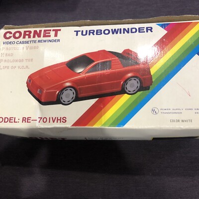 cornet turbowinder video vhs cassette rewinder model re-70ivhs