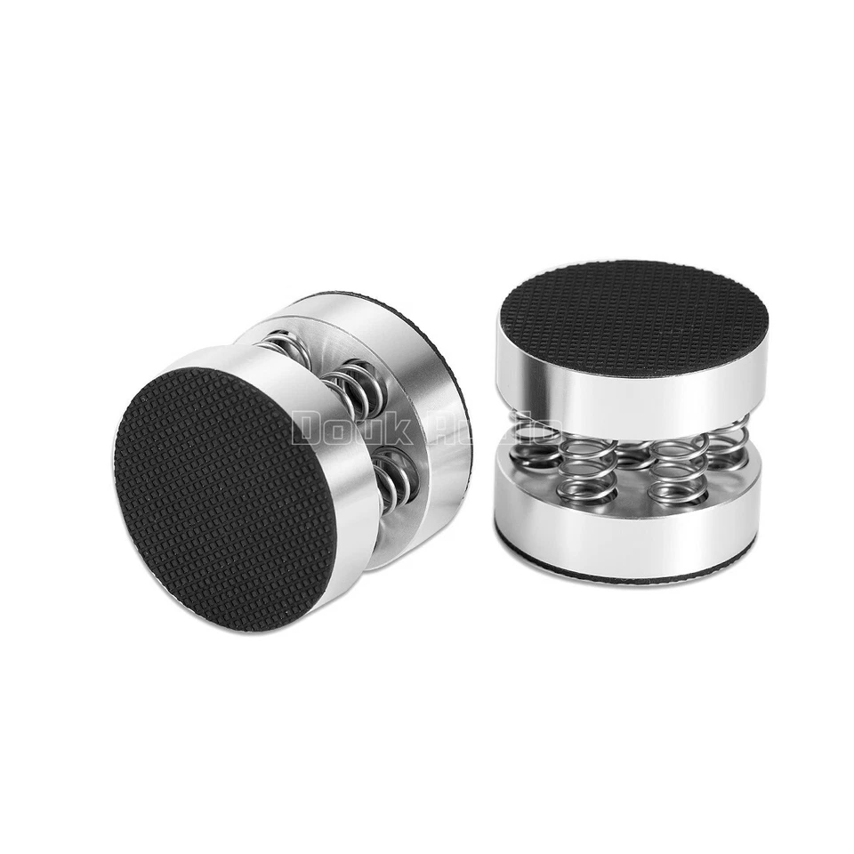 4x Alu Gerätefüße Absorber Plattenspieler Damping Amplifier Stand Turntable Feet - Bild 3 von 4