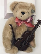 Annette Funicello Collectible Bear  Jolly  Pre Owned With Tags With Instrument