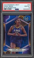 Angel Reese RC #44 Blue Refractor /150- 2023-24 Bowman University Best - PSA 10