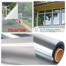 5M One-way Mirror Effect Window Film Tint UV Sunshade Reflective Privacy Sticker