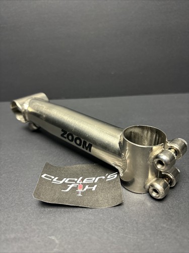 NOS ZOOM 150mm 0° Cr-mo 1 1/8th Stem MTB Gravel Road Bike Fit Fuji Trek GT Haro - Picture 3 of 24