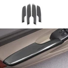 4pcs ABS Carbon Fiber Pattern Door Armrest Cover Trim For Honda Civic 2006-11