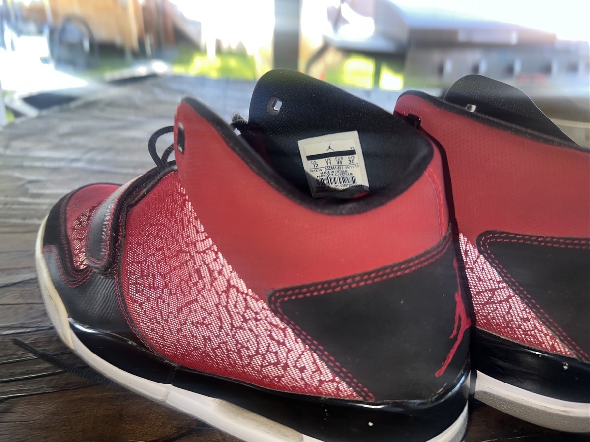 Nike Air Jordan Flightclub 602661-601 Red Black 10.5 Athletic High-Top Sneakers Nike Nike Air Jordan Flightclub 602661-601 Red Black 10.5  main image 2