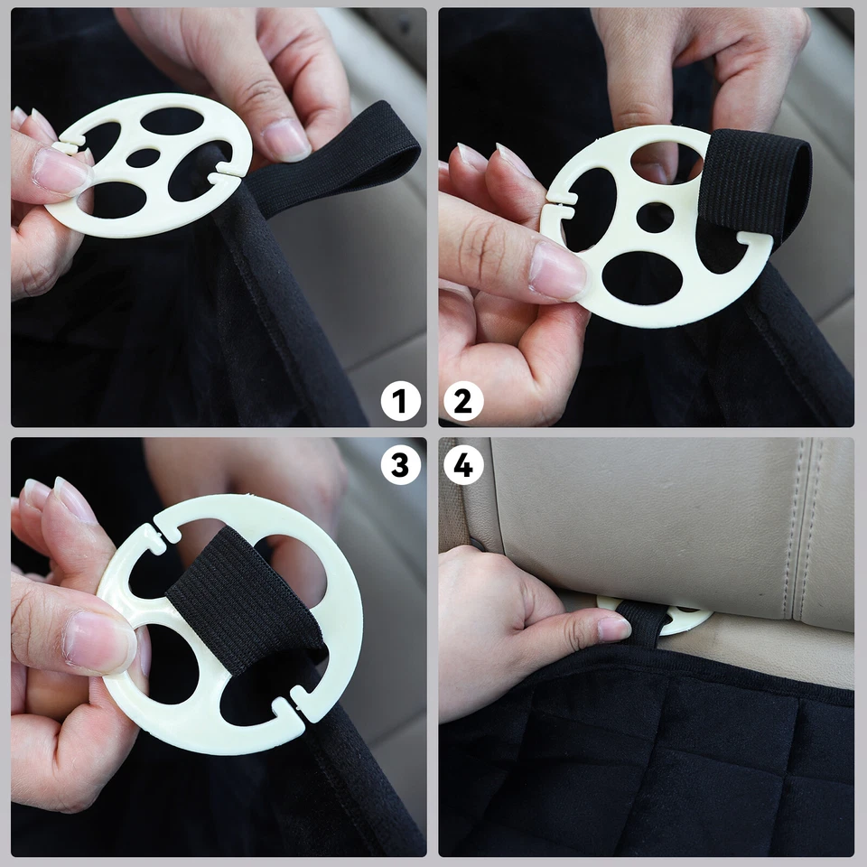 Funda protectora universal para asiento de coche trasero 4 estaciones Foto 3 de 4