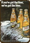 1971 MILLER BEER -Champagne of Beer- Vintage-Look DECORATIVE REPLICA METAL SIGN