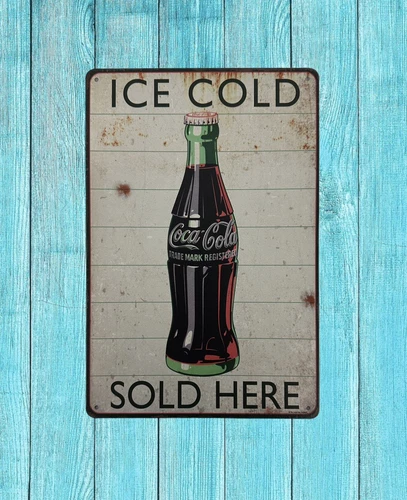 Coca Cola Vintage Style Tin Metal Bar Sign Poster Man Cave Collectible New
