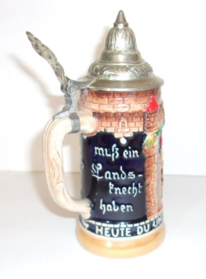 Vintage  HEUTE DU UND MORGEN IST'S EIN ANDRER Beer Stein Made In West Germany
