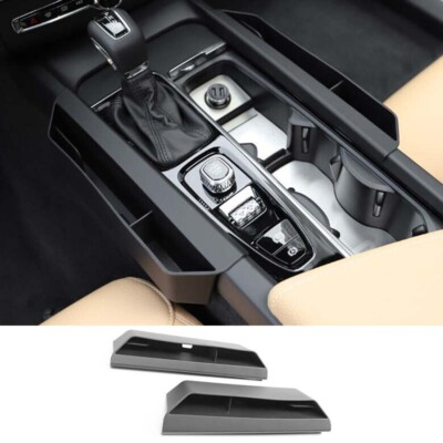 Fit For Volvo S60 2019-2023 Storage Box Matte Black Seat Side Central Console