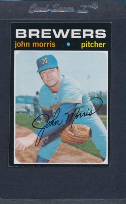 1971 Topps #721 John Morris Brewers EX *5386