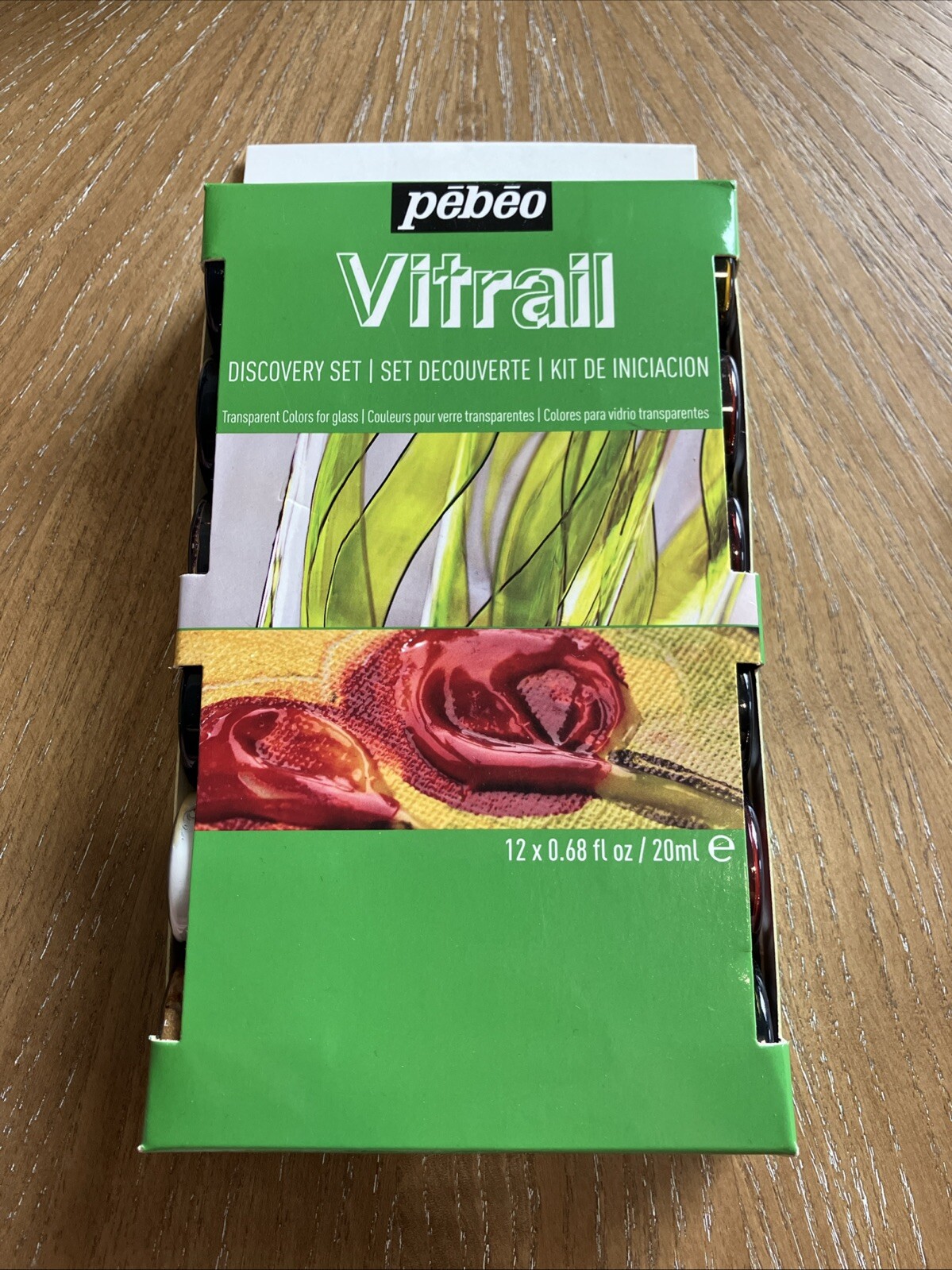 Glass Paint Stain Pebeo Vitrail: 12 Pack Ultra-Transparent Stained Glass Kit