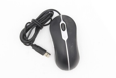 DELL OPTICAL USB MOUSE MICE WIRED BLACK SCROLL WHEEL 2 BUTTON MOA8BO