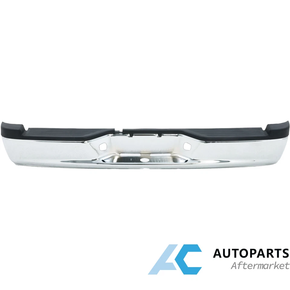 Rear Bumper Steel Bumper for 2005-2010 Dodge Dakota / 2011 Ram Dakota Chrome - Image 3 of 4