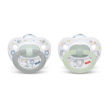 Nuk Orthodontic Silicone Pacifiers Glows in the Dark Lion Size 0-6 Months