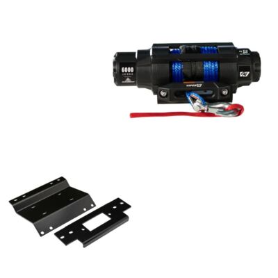 Viper 6000lbs V3 Winch Blue Rope With Mount For Honda Foreman 400 1997-2002