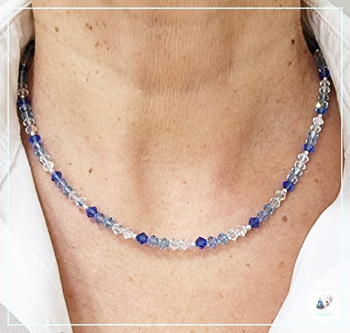 Elli Strati di Base con Cristalli in Argento Sterling 925 Collana ✔️ acquista online