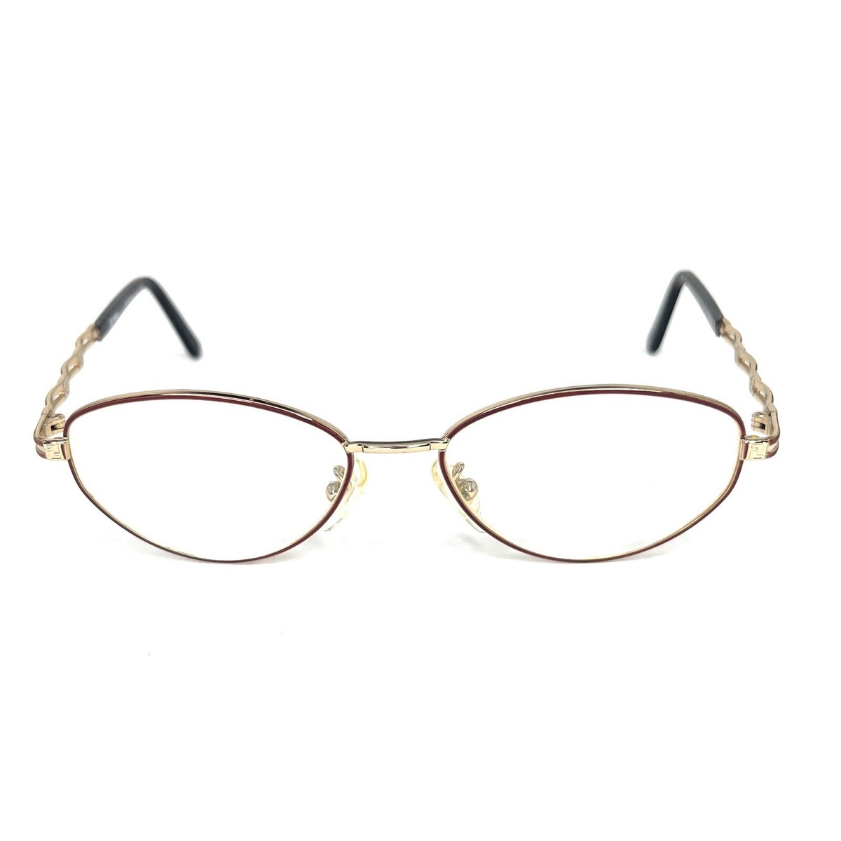 Fendi GOLDand Brown Eyeglasses Fendi Eyeglasses FF 0116 MUV Dark Havana/Gold Cat Eye Frame  main image 4