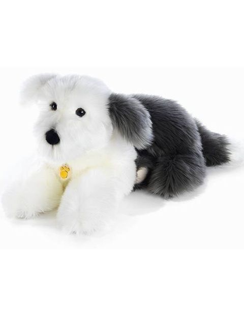 CAGNOLINO BOBTAIL PELUCHE BOBBY BIANCO GRIGIO 45 CM