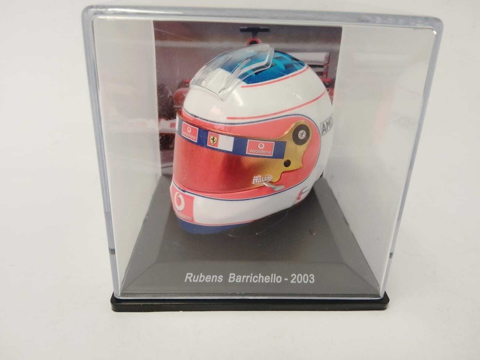 Casque F1 1:5 Rubens Barrichello Ferrari F2003-GA 2003 - Réplique Collection Edicola HELFE15