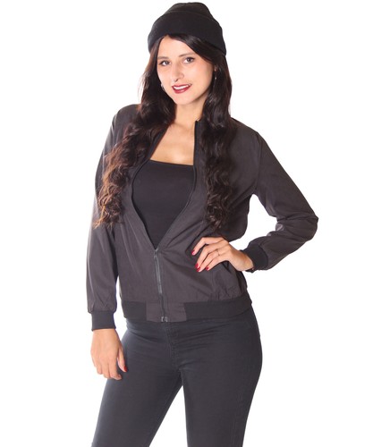Chaqueta retro SugarShock Aschia chaqueta bombardero estilo blusa rockabilly con Asia Voge - Imagen 2 de 6