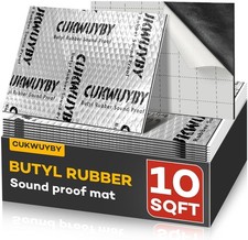 Sound Deading Material for Cars, 80mil 2mm 10 sqft 0.93 sqm Car Sound Deaden