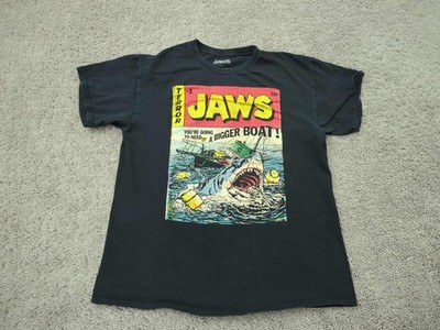 Jaws T Shirt Mens L Black Short Sleeve You're Going To Need A Bigger Boat! Comic