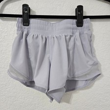Lululemon 2 Hotty Hot Lavender Purple Running Athletic Shorts with Pockets