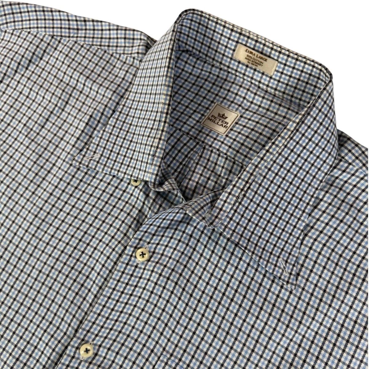 トップス Hombre Check Collarless Shirt Collarless Shirt for sale | eBay