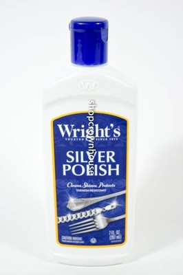 1 Wright's Silver Polish Anti-Tarnish 7oz Cleans Polishes Long Term Protection