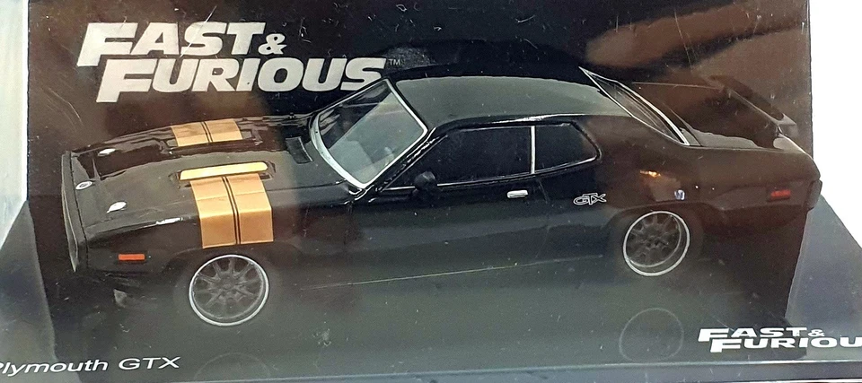 DeAgostini 1/43 Scale F220CMC016 Fast and Furious Plymouth GTX - Black — 第 3/4 张图片