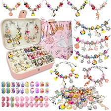 Charm Bracelet Making Kit for Girls 6-12 DIY Bead Jewelry Arts  Crafts Gift