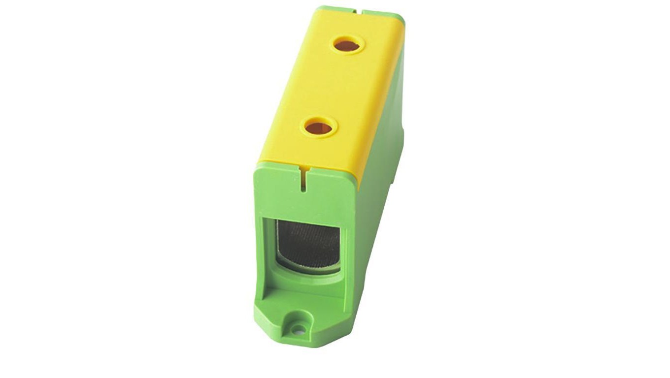 Terminal strip LZS in body yellow-green E.4154/Z-Z