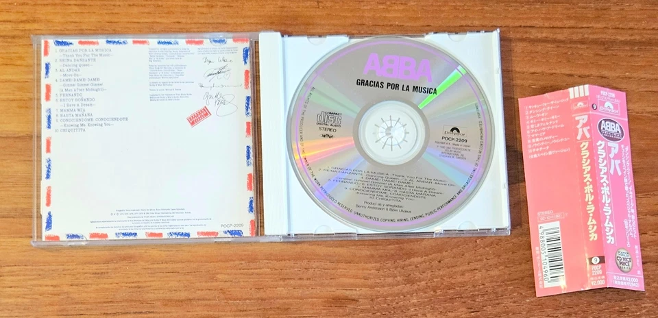 ABBA "Gracias Por La Musica" Japan M-/EX 1992 CD Polydor POCP-2209 incl. OBI - Bild 2 von 4