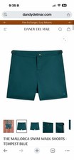 Dandy Del Mar Mallorca Swim-Walk Shorts Tempest Blue Nylon Button Snap