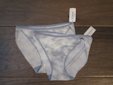 2-PACK SOMA VANISHING EDGE BIKINI PANTIES IN CLOUDS BLUE SIZE XS