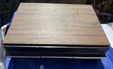Vintage Faux Wood Grain 36 Cassette Tape 3 Drawer Cabinet Storage Holder