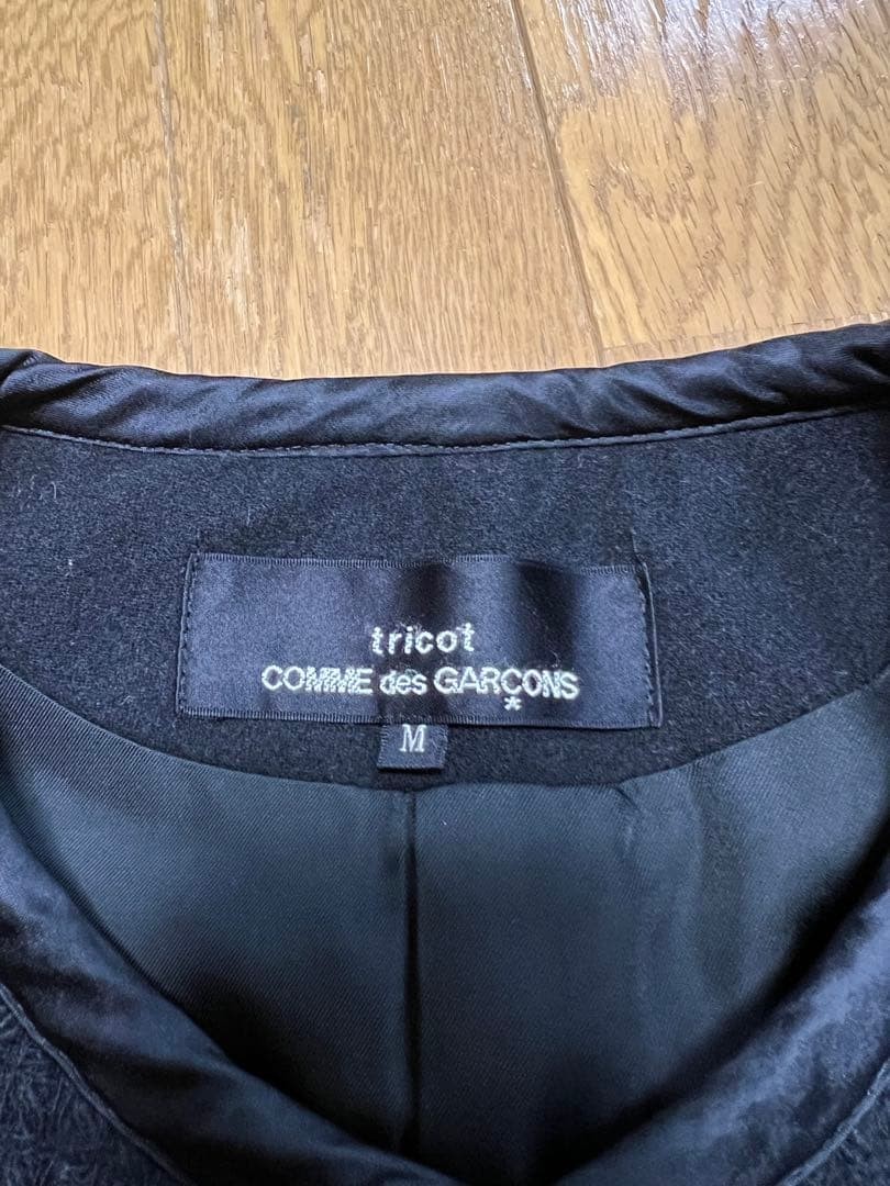 COMME des GARÇONS Black Collaredless Jacket M Use… - image 3